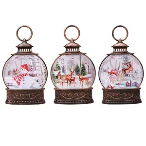 HY-151 Funny Christmas Decoration Lamp Hangings Christmas Led Snow Lantern