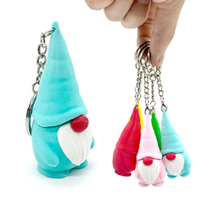 Porte-clés nain imprimé en 3D, mini figurine, style nordique, finition mate, décoration intérieure, cadeau - Product Image 1