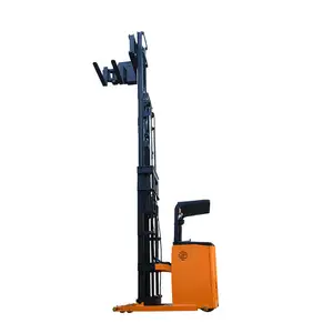 Jamax 3 Way Smal Gangpad Reach Truck Vorkheftruck 1ton 1.5ton Zittende Elektrische Driewegreikwagen