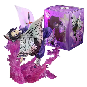 Figura de Anime Demon Slaye de 20CM, Kochou <span class=keywords><strong>Shinobu</strong></span> <span class=keywords><strong>Kimetsu</strong></span> No Yaiba, figura de acción, muñeca de juguete - Product Image 1
