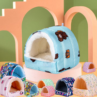 Warmes Winter-Hamsternest Wasserdichtes Baumwollhaus für Papageien, Eichhörnchen, Meerschweinchen, Fancy Ratten und Goldhamster