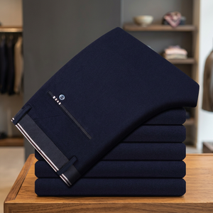 Pantalones Formales de Negocios para Hombre, Estilo Casual, Largos, Elásticos, Rectos, Tallas Grandes 28-40, Estilo C, para Primavera y Otoño - Product Image 2