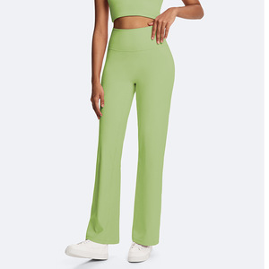 Conjunto de Yoga de Cintura Alta Ecológico con Logotipo Personalizado de Alta Calidad para Mujer, Leggings para Deportes al Aire Libre, Gimnasio, Correr, Sensación de Desnudez - Product Image 6