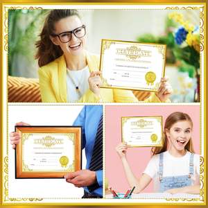 Vente en gros de certificats de reconnaissance Papier de certificat avec des sceaux d'autocollant en or Prix pour les réalisations de diplôme - Product Image 6