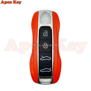 Fundas de Repuesto para Llaves de Alta Calidad en Color Naranja para Porsche con Adhesivos para Crear Marcos de Fotos Artísticos - Product Image 4