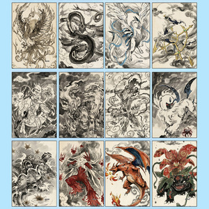 JR Offre Spéciale – Collection d'Autocollants Artistiques Rares Pokémon Dessinés à la Main, Style <span class=keywords><strong>Manga</strong></span>, pour Classeur, Jeux de Cartes Mega Dream - Product Image 2