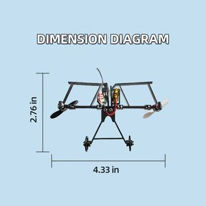 Kit d'avion en papier télécommandé DIY, module d'avion en papier télécommandé 2.4G avec gyroscope intégré - Product Image 6