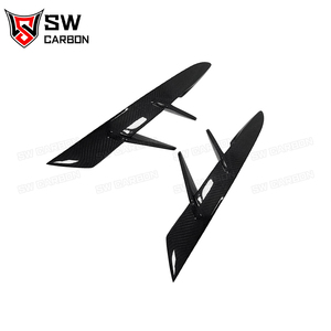 Alerones Delanteros de Fibra de Carbono para <span class=keywords><strong>Toyota</strong></span> GR <span class=keywords><strong>Supra</strong></span> <span class=keywords><strong>MK5</strong></span> A90 A91 2019-<span class=keywords><strong>2023</strong></span>, Decoración para el Parachoques, Difusor, Aletas Divisoras - Product Image 3