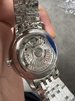 Montre mécanique automatique de luxe pour hommes, style hip-hop, avec cristal saphir, cadran classique argenté, boîtier en acier inoxydable