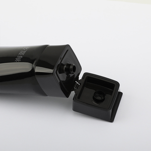 D40方形平顶黑色Rube洗面奶管100毫升防晒洗面奶化妆品塑料管 - Product Image 3