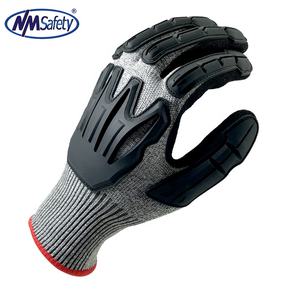 NMSAFETY противоударный Уровень 2 устойчивые к порезам рабочие механические перчатки Guantes de Nitrilo - Product Image 5