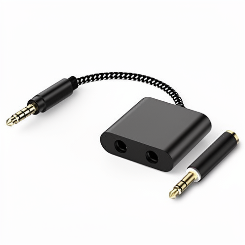 3.5mm TRRS Headphone Microphone Combiner (TRS Female) Compatible Xbox/PS4/PS5/Laptop/PC/Phone-Splitter