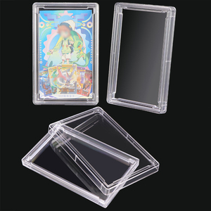 WEISHENG Vente directe Cartes de sport personnalisées à collectionner, support de carte transparent UV mini à clipser pour collection de cartes Poké<span class=keywords><strong>mon</strong></span> et de cartes de sport - Product Image 3