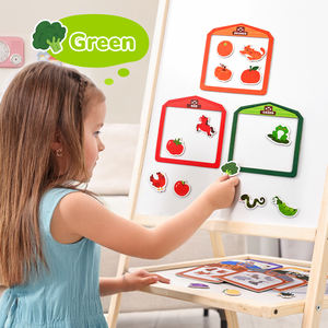 ערכת מיון צבעים וצורות של ג'ויקאט טויס לילדים, עץ, מגנטים, התאמת מדבקות מגנטיות, אותיות, לגיל הרך, למידה חינוכית - Product Image 4