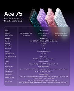 MCHOSE Ace75 Magnetic-Axis Mechanical Gaming Wired RGB Backlit <b>USB</b> Type-C TKL <b>Keyboard</b> With Programmable Keys Magnetic Axis - Product Image 6