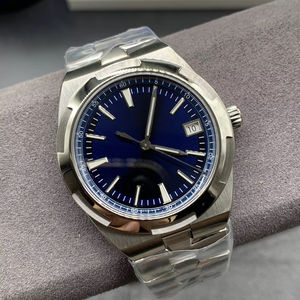 นาฬิกาข้อมือผู้ชายคุณภาพสูง ระบบจักรกล สายสแตนเลส กระจกกันน้ำ พร้อมฟังก์ชั่นสำรองพลังงาน นาฬิกาเหล็กกล้าคิงส์ - Product Image 1