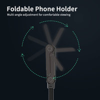 Nouveau Câble de Charge Rapide 240W Type C vers Type C 2026, Tressé en Nylon, 5A PD, avec Support Pliable pour Téléphone Portable