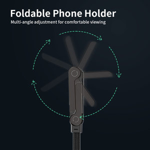 Nouveau Câble de Charge Rapide 240W Type C vers Type C 2026, Tressé en Nylon, 5A PD, avec Support Pliable pour Téléphone Portable - Product Image 4