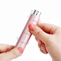 Flacon pulvérisateur de parfum en aluminium, 1 pièce, bouteille d'atomiseur, look tendance réutilisable, 8ml, 10ml, 15ml, 20ml
