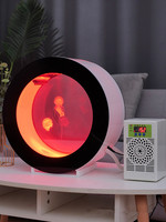 Réservoir de méduses en acrylique de bureau Petit aquarium Ménage Cadeau Rond Aquarium Creative Fish Tank Aquariums