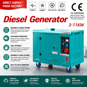 CE ISO 3kW 3.75kVA 70dB 저소음 디젤 발전기, 미국, 유럽, 아프리카 가정용 및 상업용 전기 시동 방식 - Product Image 2