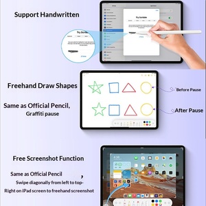 <span class=keywords><strong>Penna</strong></span> Capacitiva in Plastica Compatibile <span class=keywords><strong>con</strong></span> <span class=keywords><strong>iPad</strong></span> Pro/Air, per Scrittura a Mano su Tablet, <span class=keywords><strong>con</strong></span> Ricarica Wireless 1/2/3/4 - Product Image 3