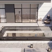 Fenêtre de couloir automatique électrique intelligente avec éclairage naturel et moustiquaire, pour ventilation de sous-sol