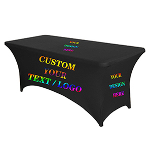 2023 Cheap Price Fast Shipping Custom Designed 4FT 5FT 6FT 8FT Custom Size Polyester Spandex Fabric <strong>Table</strong> <strong>Cloth</strong> - Product Image 3