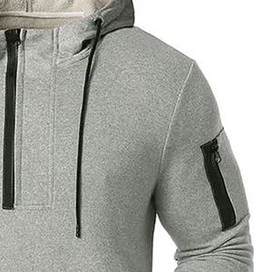 Dernier design, couleur personnalisée, 100% coton, sweat-shirts pour hommes, à capuche, séchage rapide, tissu polaire, écologique, respirant, pour une utilisation en extérieur - Product Image 4