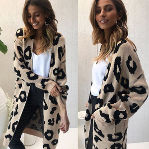 Automne Hiver pour la nouvelle mode féminine européenne et américaine, pull en mohair floral à bretelles, <span class=keywords><strong>cardigan</strong></span> ample <span class=keywords><strong>mi</strong></span>-<span class=keywords><strong>long</strong></span> à lacets - Product Image 5