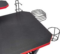 Muebles Multifuncionales de Oficina en Casa de Estilo Moderno, Mesa de Juego de Madera y Metal Económica, Escritorio de Esquina para Computadora de Madera MDF para Jugadores