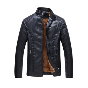 Chaqueta de Cuero para Hombre, Nueva Moda, Chaqueta de Cuero Resistente al Viento, en Oferta - Product Image 1