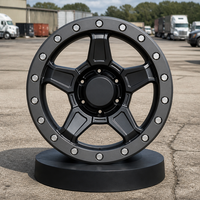 Jantes Beadlock Forgées 17-20 Pouces Graphite Satiné Usinées CNC Multi-Rayons en Alliage d'Aluminium 25mm 20mm pour Camion 4x4 et VUS