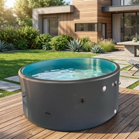 Verstärkter Drop-Stitch Aufblasbarer Swimmingpool für Kinder & Neugeborene Familien-Sommerspaß Garten Outdoor-Wasserunterhaltung