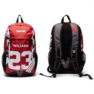 Mochila Escolar Grande Personalizada, Bolsa Deportiva Informal con Compartimento para Zapatos, para Adolescentes, Actividades al Aire Libre, Transporte de Computadora, 100% Poliéster - Product Image 1