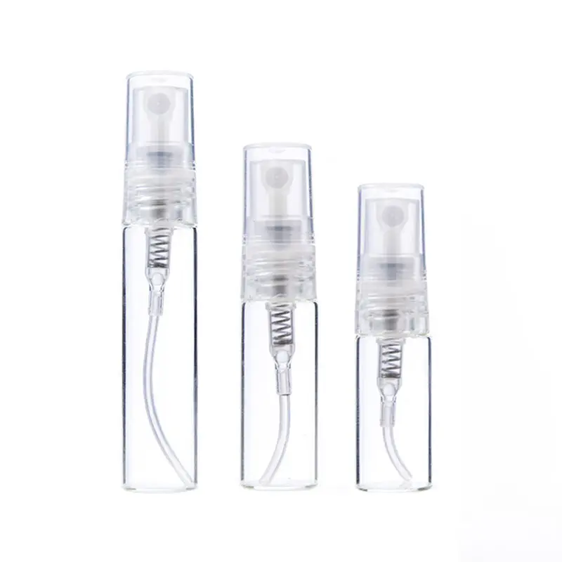 High quality Wholesale 2ml 3ml 5ml 7ml 10ml Mini Portable Pocket Empty Clear Glass Pen Type Perfume Mist Spray Bottles