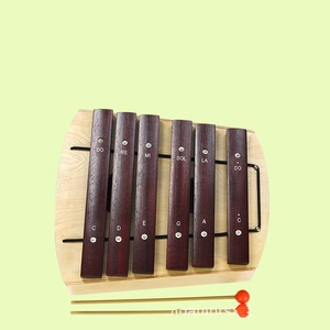 Xylophone en bois portable à 6 notes, instrument de musique éducatif pour enfants et jouet de percussion Orff, vente en gros - Product Image 3