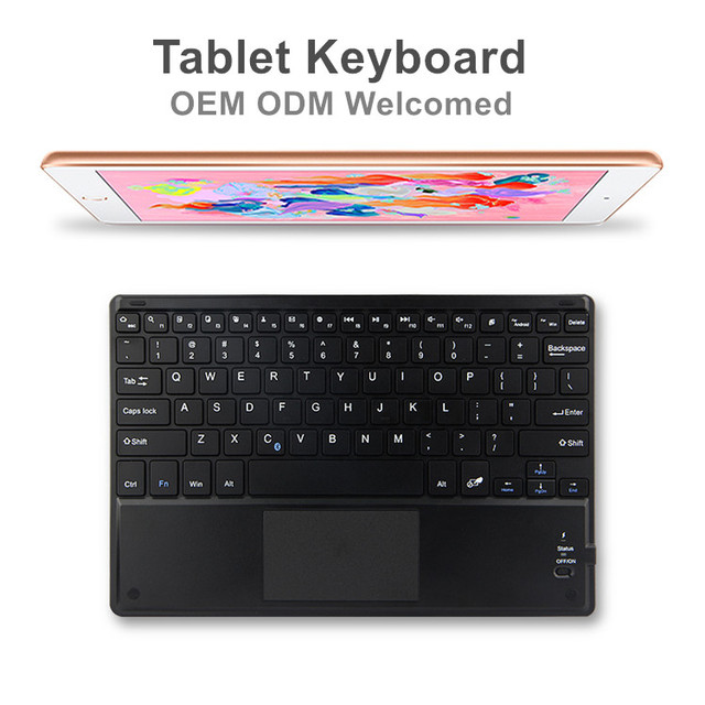 Gaming Wireless Keyboard Detachable Magnetic Mini Keyboard for iPad Tablet with Touch Pad Full Key Rollover Anti Ghosting