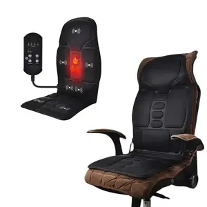 Electric Safe Reliable 8 Mode 3 Intensity Body Massager Car Home Office Seat Massage Cushion With Heating and Vibration Function