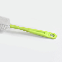 Brosse bleue à long manche en nylon doux pour biberon nettoyage et élimination des taches brosse à biberon pour biberon