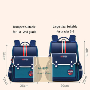 Sac à dos scolaire unisexe, nouveau modèle, tendance, géométrique, grande capacité, fermeture éclair confortable, bretelles à coussin d'air - Product Image 4