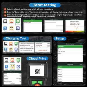 Nouveautés <span class=keywords><strong>Ob</strong></span> 2 Scanner Outil de diagnostic <span class=keywords><strong>Auto</strong></span> BT310 Test de charge Testeur de batterie 12V 24V Obd2 Machine de diagnostic automobile universelle - Product Image 4