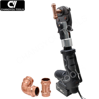 Prensa Hidráulica a Batería MEC-1525, Carrera de 27 mm, para Prensar Tuberías de Plomería, Acero Inoxidable y Cobre, Matrices Tipo V, 42KN