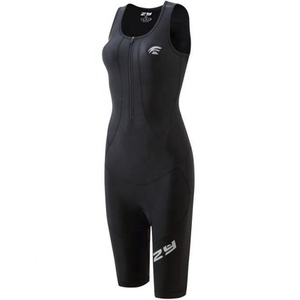 Traje de triatlón acolchado personalizado de alto rendimiento para mujer, traje de tres piezas, <span class=keywords><strong>ropa</strong></span> de Triatlón - Product Image 2