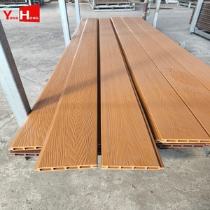Valla <span class=keywords><strong>de</strong></span> WPC <span class=keywords><strong>de</strong></span> Diseño Moderno, Paneles Decorativos <span class=keywords><strong>para</strong></span> Exteriores, Valla <span class=keywords><strong>de</strong></span> Jardín Compuesta con Aspecto <span class=keywords><strong>de</strong></span> Madera 3D y Poste <span class=keywords><strong>de</strong></span> Aluminio - Product Image 1
