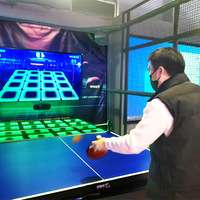 Máquina automática para recoger pelotas de tenis de mesa, máquina lanzapelotas para un solo jugador, equipo de entrenamiento profesional para torneos, equipo de entretenimiento