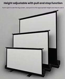 Écran de projection à installation rapide 60 72 80 100 120 pouces Écran de projection sur pied relevable pour petit bureau - Product Image 5