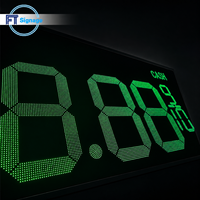 Panneau d'affichage numérique des prix du carburant pour station-service, écran LED, étanche en extérieur, télécommande RF, panneau sur pylône personnalisable