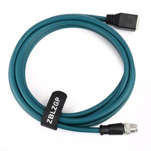 ZBLZGP CAT7 M12 8-Pin X-Code Male to <b>RJ45</b> Female <b>Cable</b>,Shielded, Compatible with Hirschmann Spider 5TX & Weidmller IE-SW-VL08 - Product Image 6