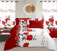 Großhandel Bedrucktes Luxus 8-teiliges Bettwäsche-Set aus Baumwolle Drap De Lit En Coton En Gros